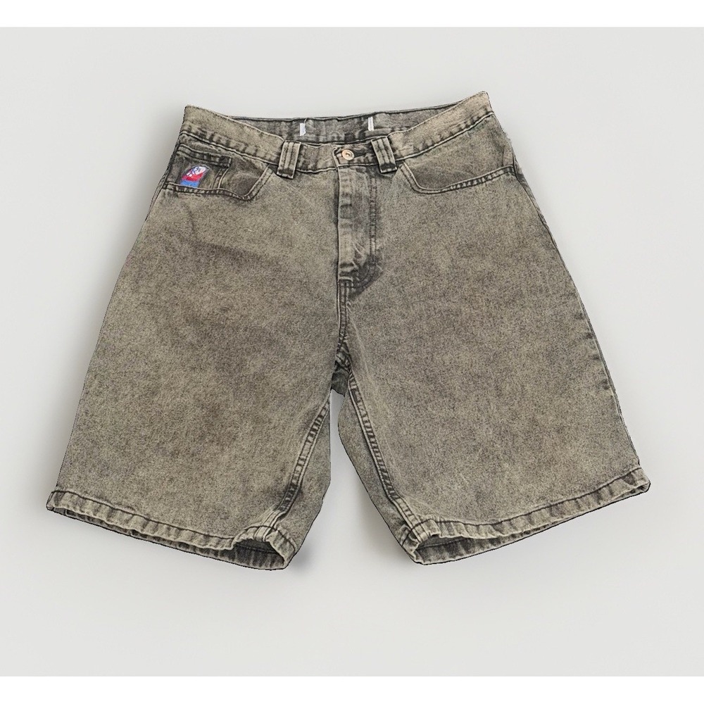 Polar Skate Co Big Boy Denim Shorts Grey Skater Jorts Sz M (32 Waist)‎ Y2K Baggy